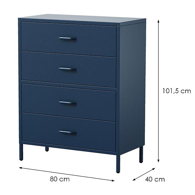Komoda Kovová Carla Modern Dark Blue