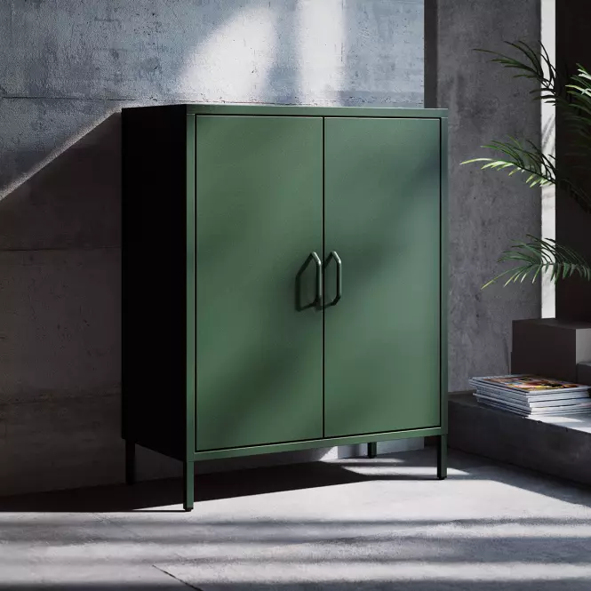 Komoda Kovová Vito Modern Bottle Green