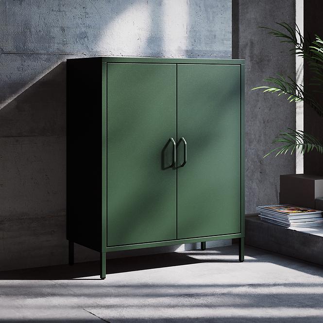 Komoda Kovová Vito Modern Bottle Green