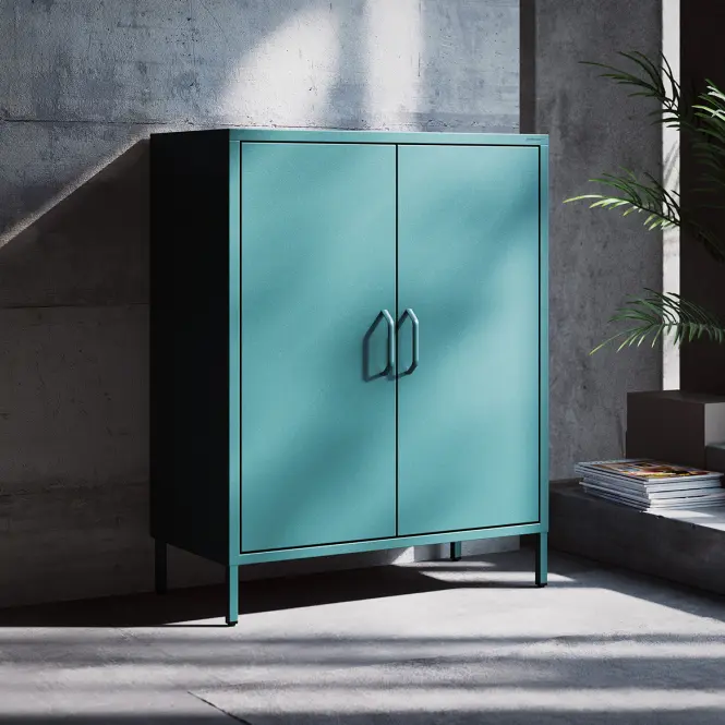 Komoda Kovová Vito Modern Sea Green,5