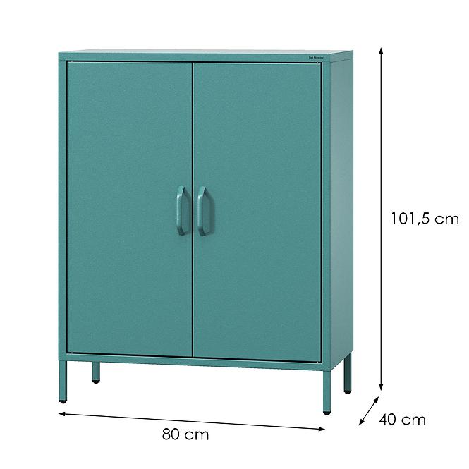 Komoda Kovová Vito Modern Sea Green