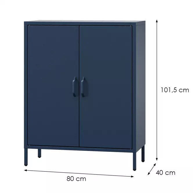 Komoda Kovová Vito Modern Dark Blue