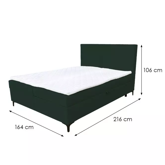 Kontinentálna posteľ Savani 160x200 Poso 14 s topperom,5