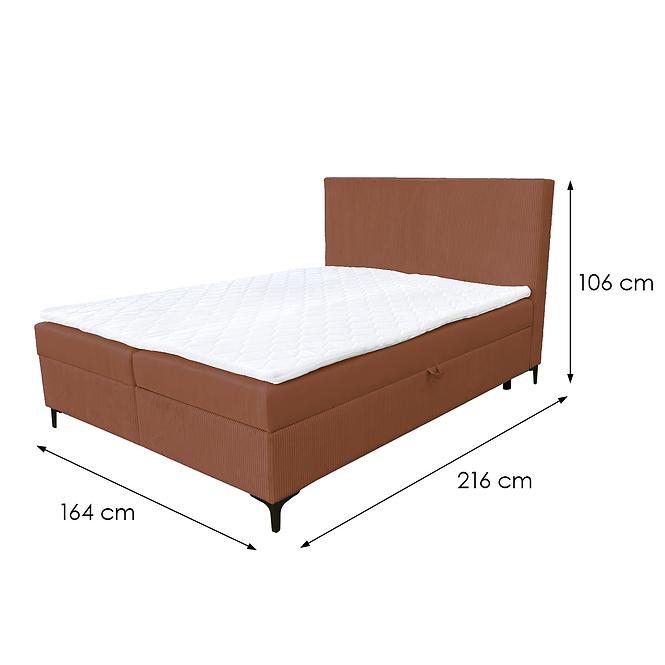 Kontinentálna posteľ Savani 160x200 Poso 41 s topperom,5