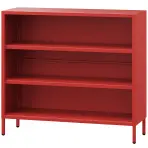 Regál kovový nízky Luca Modern Red