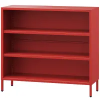 Regál kovový nízky Luca Modern Red