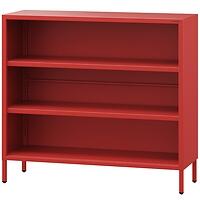Regál kovový nízky Luca Modern Red