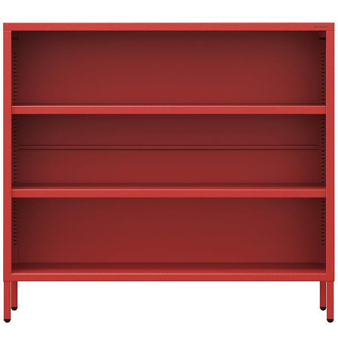 Regál kovový nízky Luca Modern Red