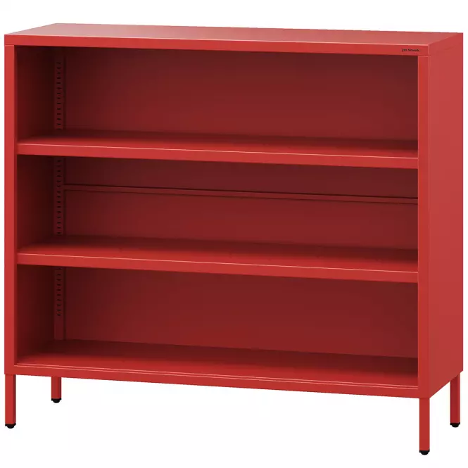 Regál Kovový Nízkyi Luca Modern Red