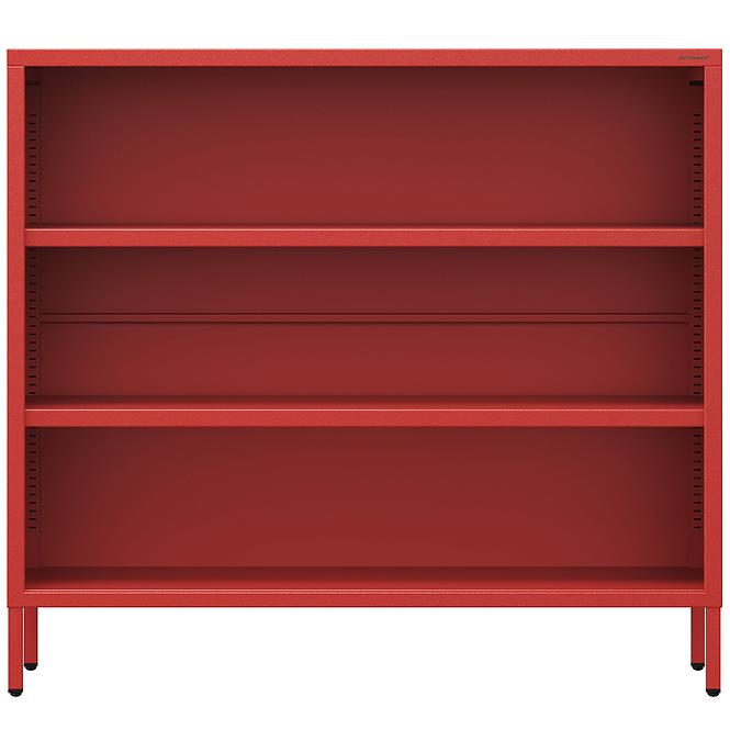 Regál Kovový Nízkyi Luca Modern Red,3