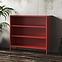 Regál Kovový Nízkyi Luca Modern Red,4