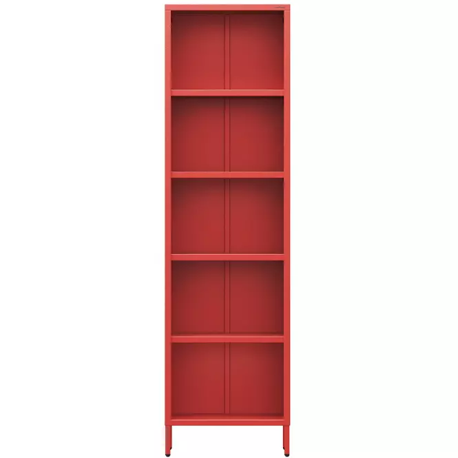 Regál Kovový Vysoký Mario Modern Red,3