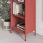 Regál Kovový Vysoký Mario Modern Red,7