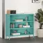 Kovový regál nízky Luca Modern Sea Green,5