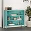 Kovový regál nízky Luca Modern Sea Green,5