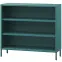 Kovový regál nízky Luca Modern Sea Green