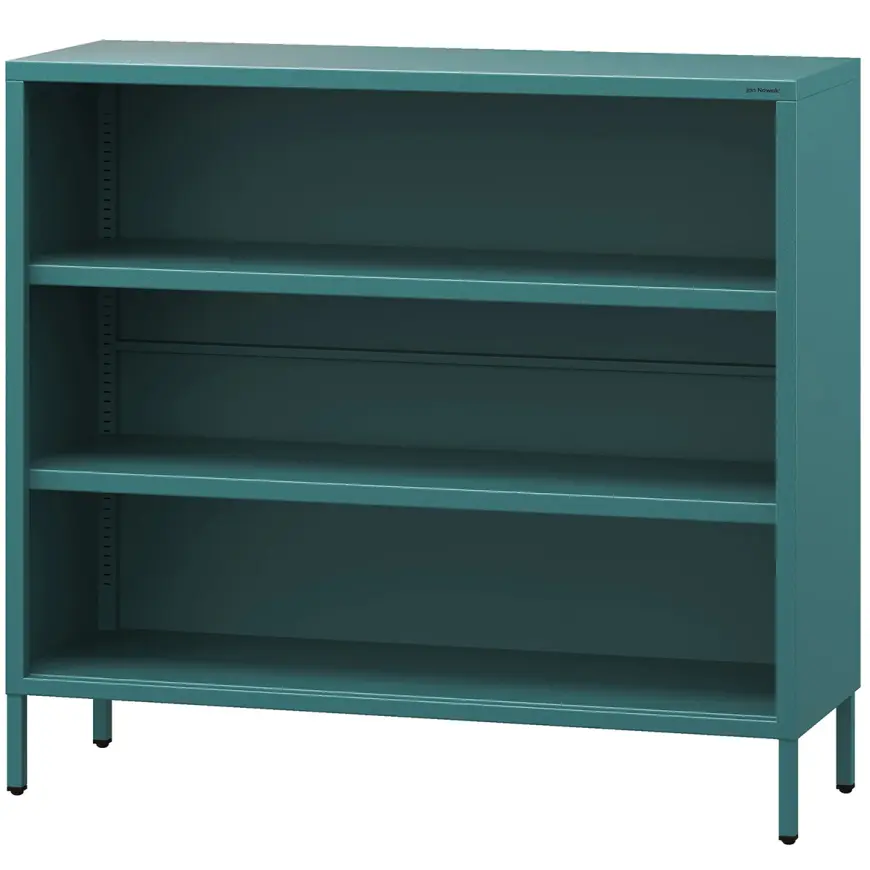 Kovový regál nízky Luca Modern Sea Green