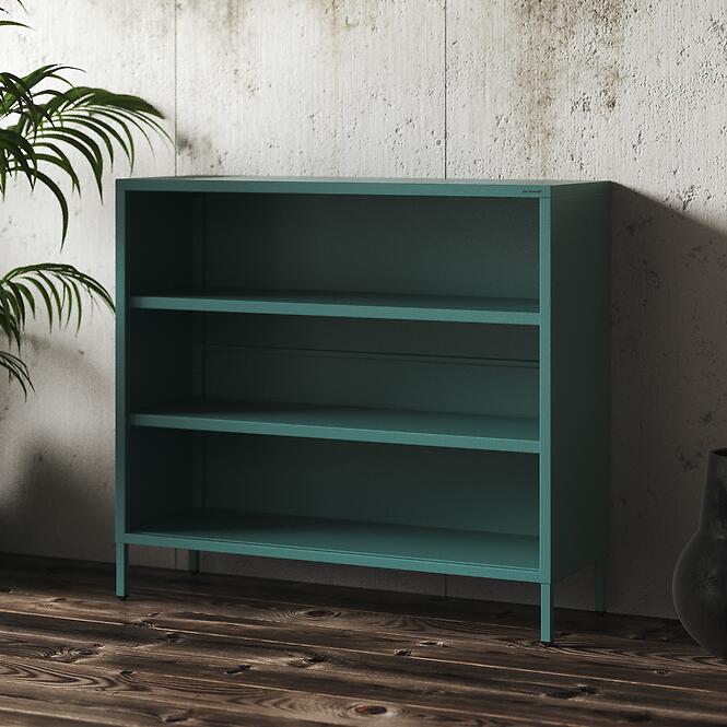 Kovový regál nízky Luca Modern Sea Green,4