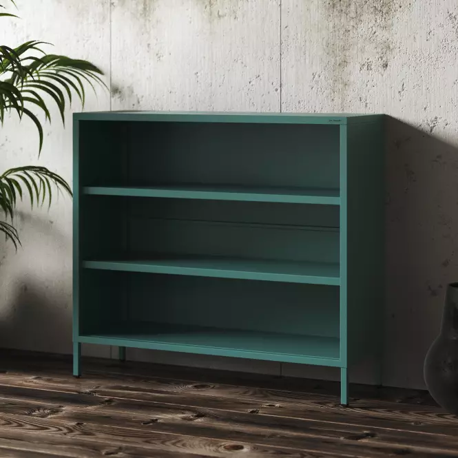Regál Kovový Nízkyi  Luca Modern Sea Green