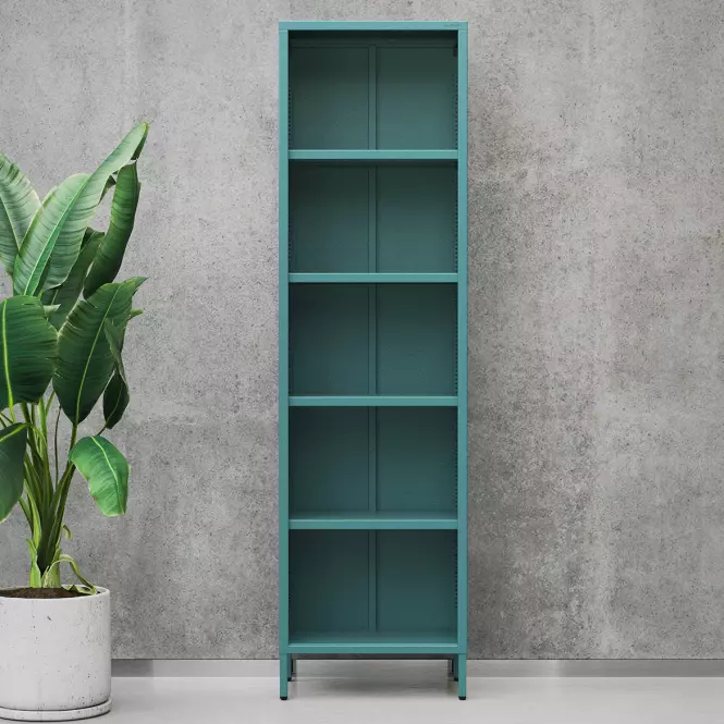 Regál Kovový Vysoký Mario Modern Sea Green