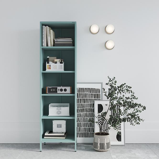 Regál Kovový Vysoký Mario Modern Sea Green,5