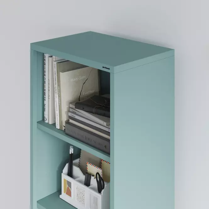 Regál Kovový Vysoký Mario Modern Sea Green,7