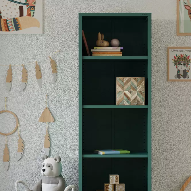 Regál Kovový Vysoký Mario Modern Sea Green,10