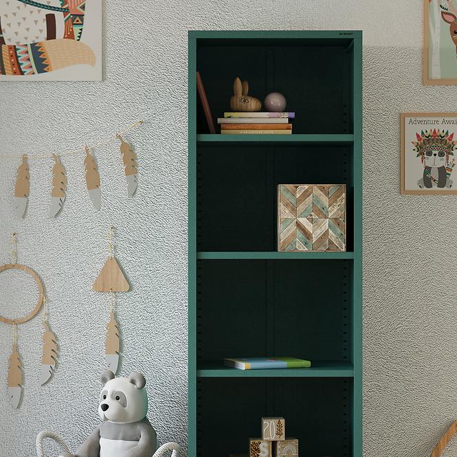 Regál Kovový Vysoký Mario Modern Sea Green,10