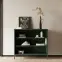 Kovový regál nízky Luca Modern Bottle Green,5