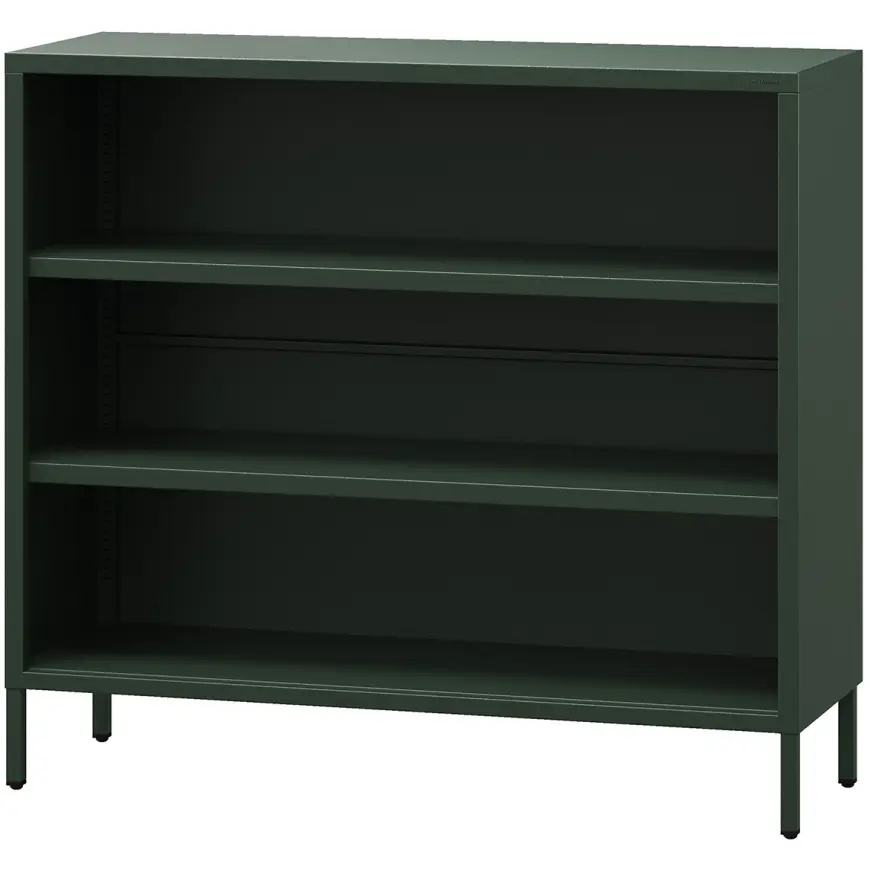 Kovový regál nízky Luca Modern Bottle Green