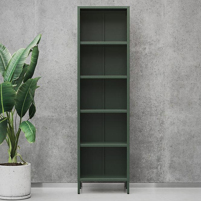 Regál Kovový Vysoký Mario Modern Bottle Green