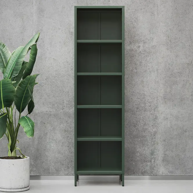 Regál Kovový Vysoký Mario Modern Bottle Green,4