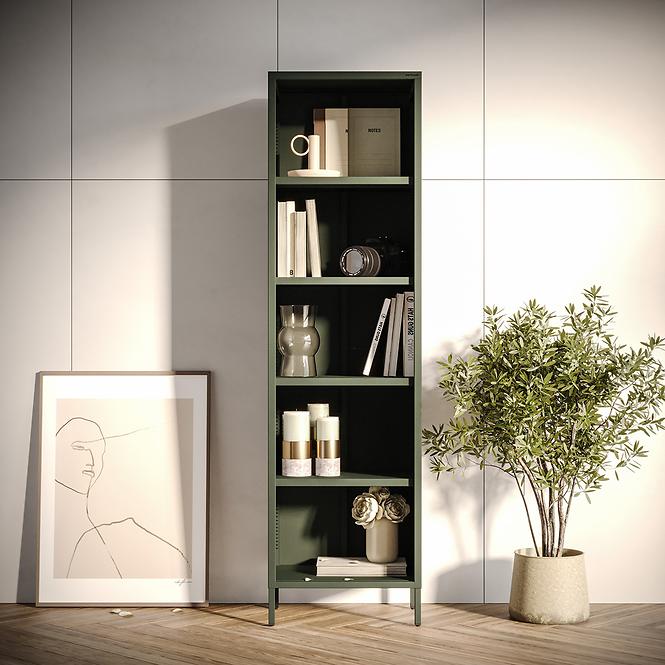 Regál Kovový Vysoký Mario Modern Bottle Green,5