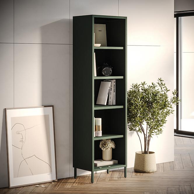 Regál Kovový Vysoký Mario Modern Bottle Green