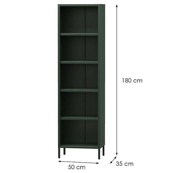 Regál Kovový Vysoký Mario Modern Bottle Green