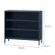 Kovový regál nízky Luca Modern Dark Blue,2