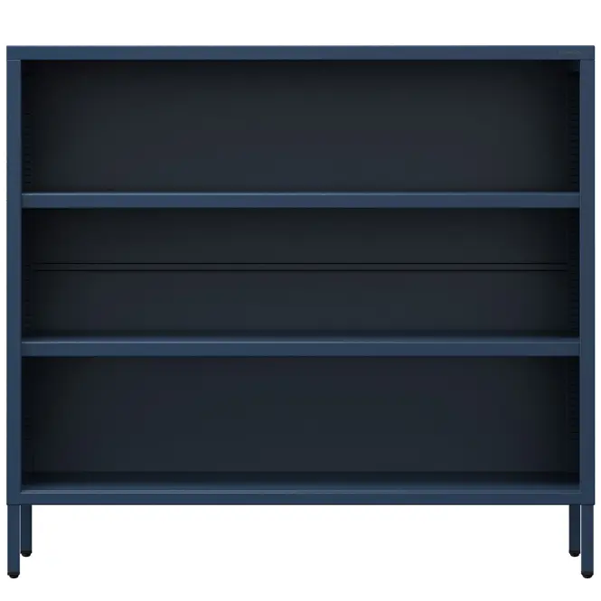 Kovový regál nízky Luca Modern Dark Blue,3