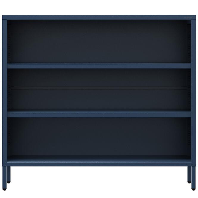 Kovový regál nízky Luca Modern Dark Blue,3