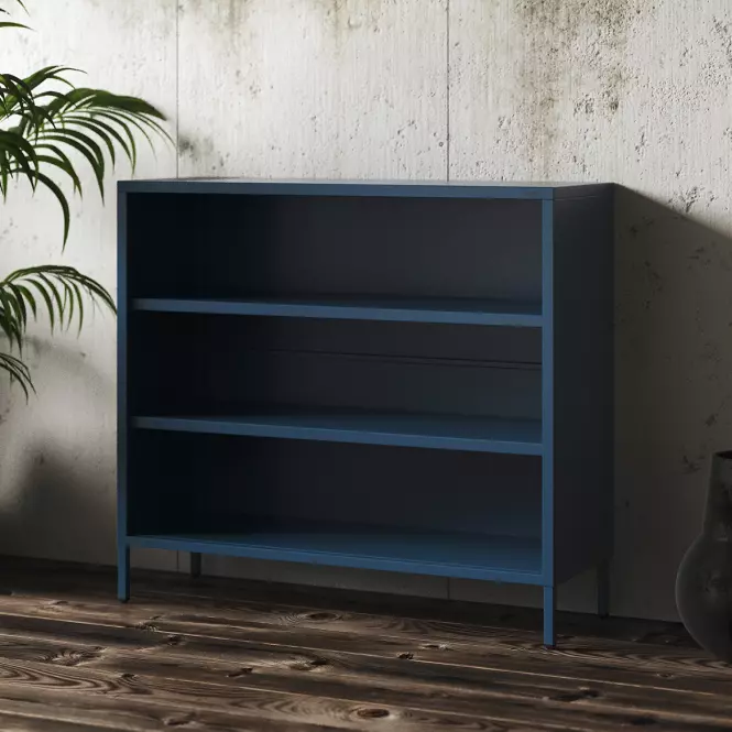 Regál Kovový Nízkyi Luca Modern Dark Blue
