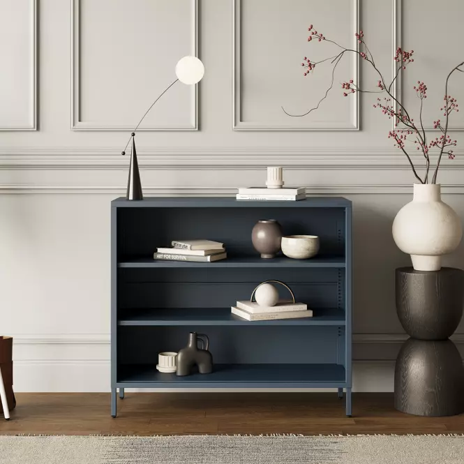 Regál Kovový Nízkyi Luca Modern Dark Blue