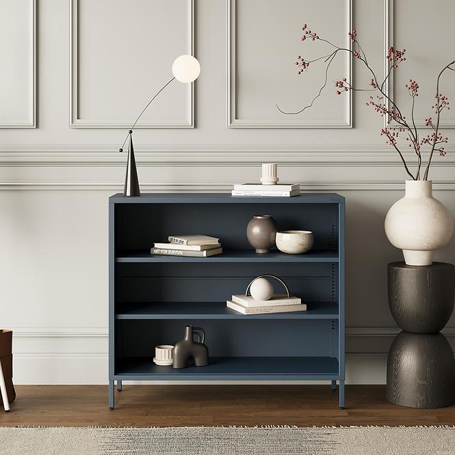 Regál Kovový Nízkyi Luca Modern Dark Blue