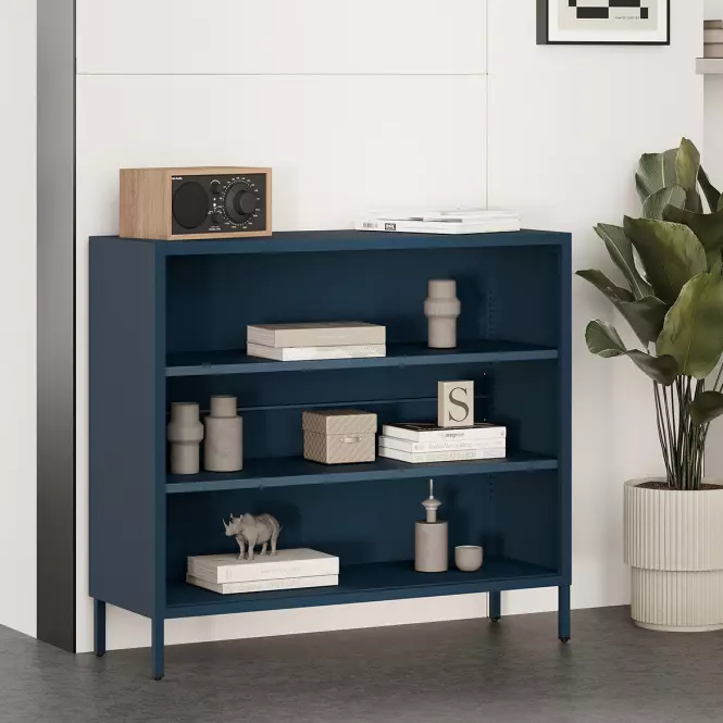 Regál Kovový Nízkyi Luca Modern Dark Blue