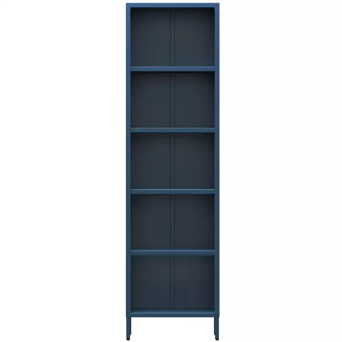 Regál Kovový Vysoký Mario Modern Dark Blue