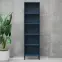 Regál Kovový Vysoký Mario Modern Dark Blue,4