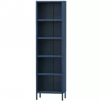 Regál Kovový Vysoký Mario Modern Dark Blue