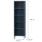 Regál Kovový Vysoký Mario Modern Dark Blue,2
