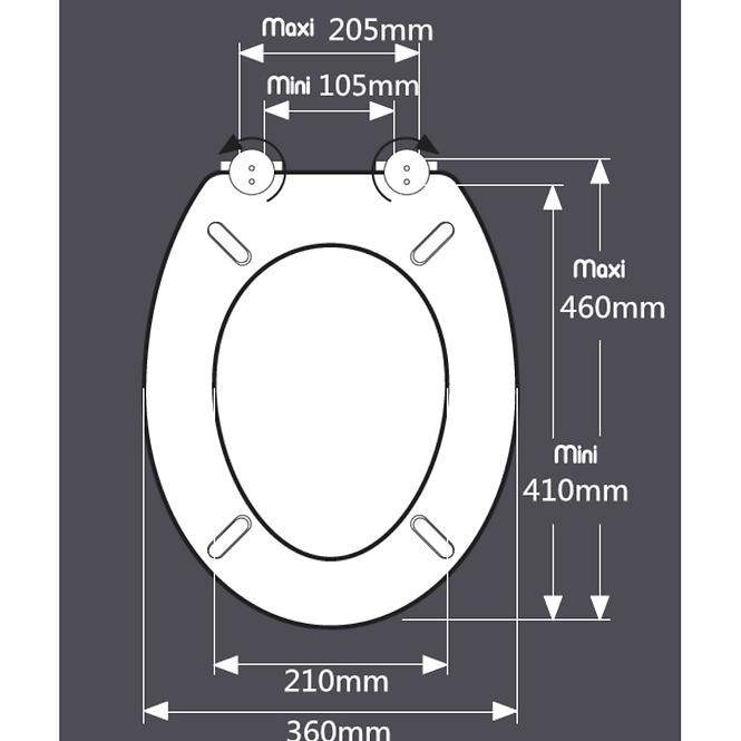 WC Doska Mušle