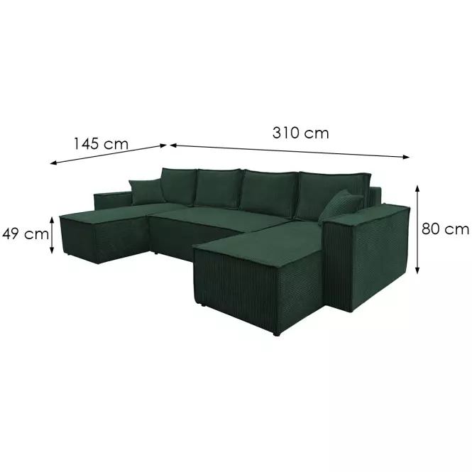 Rohová sedacia súprava Lego U Poso 14