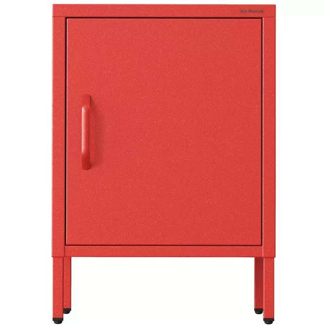 Nočný Stolík Kovový Mia Modern Red,3