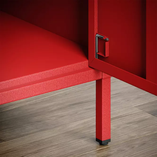 Nočný Stolík Kovový Mia Modern Red,5